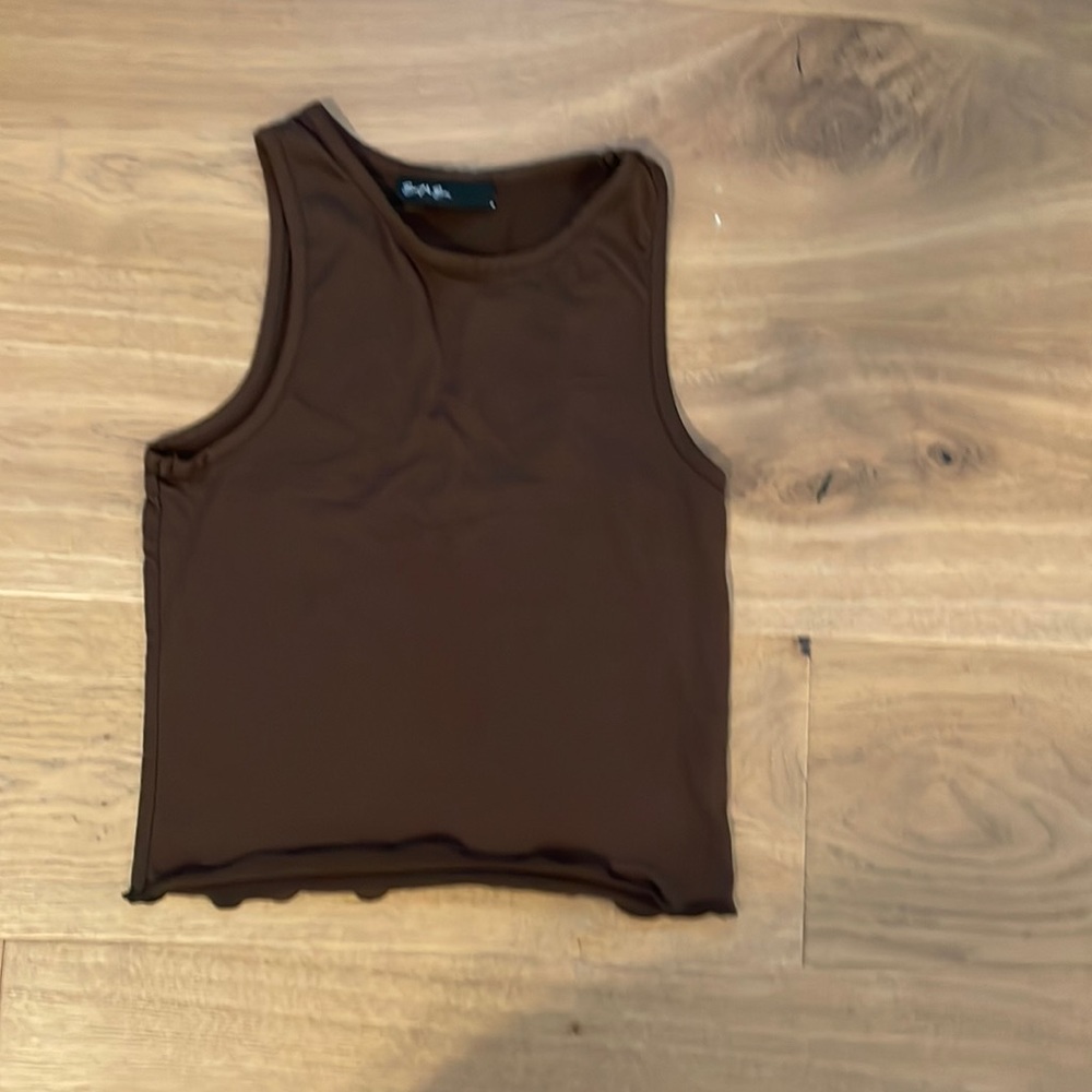 Brown tank top